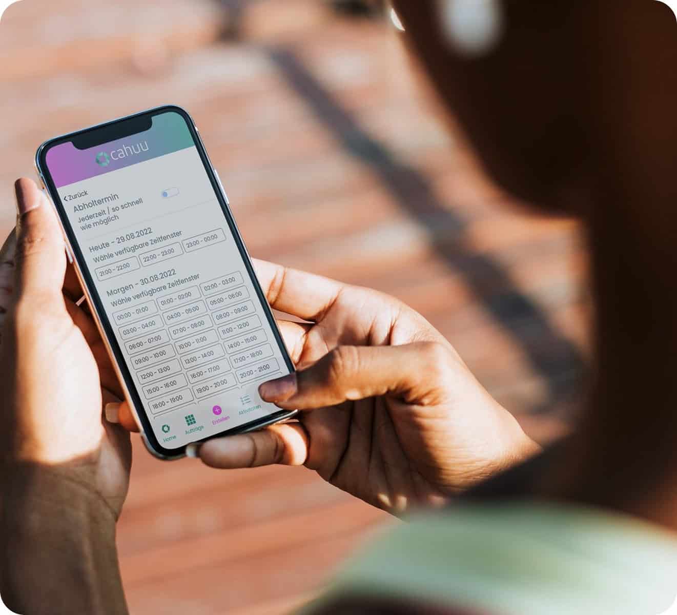 Service online pfannenfertig terminieren